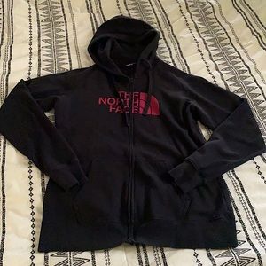 The north face zip up hoodie